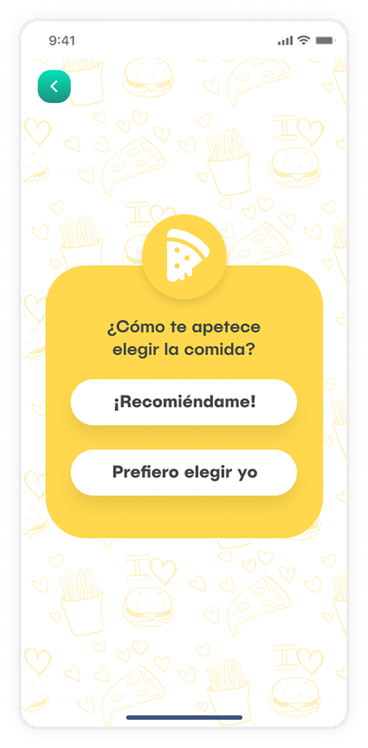 App screen — regístrate