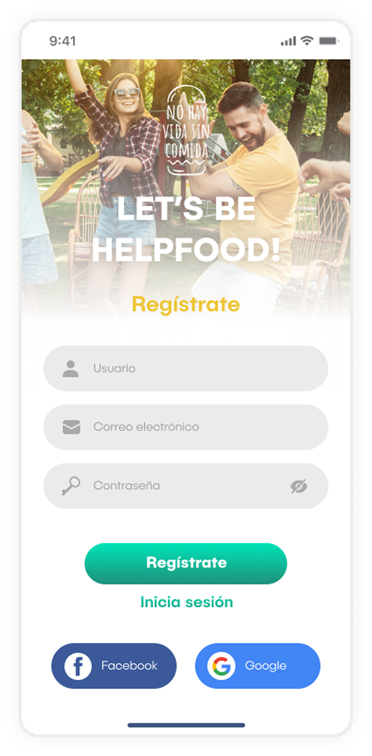 App screen — descubre